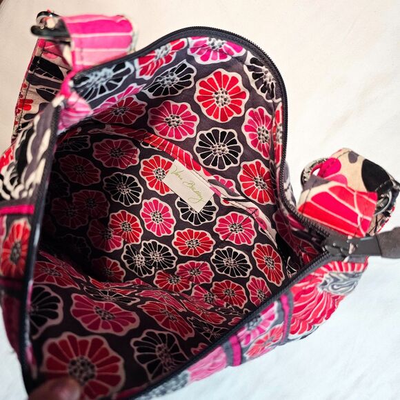 Vera Bradley Vintage Hipster Crossbody "Cherry Blossoms" Shoulder Purse Bag - Picture 7 of 9